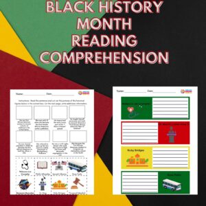 Black History Month reading comprehension worksheet