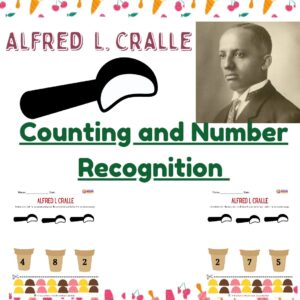 Black History Month Counting and Number Worksheet: Alfred L. Cralle