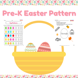 Pre-K Bilingual Workbook: Easter Pattern