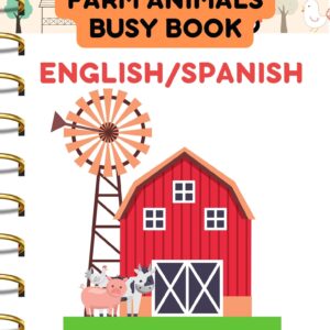 Kindergarten English/Spanish Farm Animals|Tracing|Coloring|Vocabulary