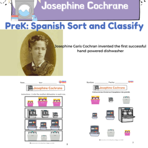 Pre-K Bilingual Workbook: Josephine Cochrane