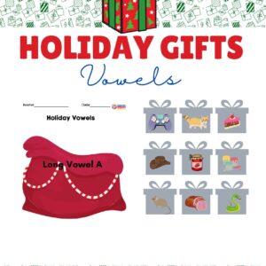 Holiday Gifts Vowels
