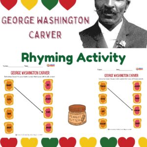 Black History Month Rhyming Worksheet: George Washington Carver
